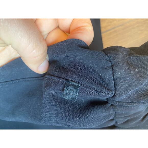 EUC Lululemon Noir Career Wide Leg tie Waist black pant sz: 12 - Picture 7 of 16